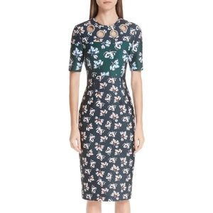 NEW NWT YIGAL AZROUEL Dress Floral Printed Scuba